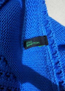 Benetton Royal Blue 💙 Knitted Pullover