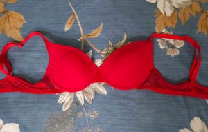 Zivame Red Solid Underwired T-shirt Bra 🍅