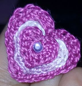 White And Pink Ear Studs