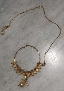 Gold-toned Nath