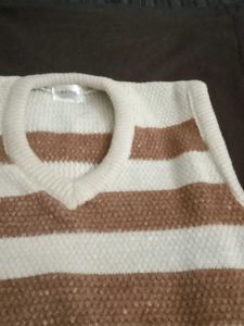 Striped Knit Sweater Vest