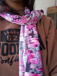 Floral Print Ethnic Dupatta / Tunic