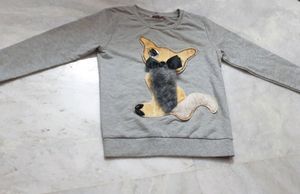 Cat Embroidered Girls Cute Cardigan