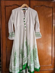 Hakoba High Low Flared Kurti