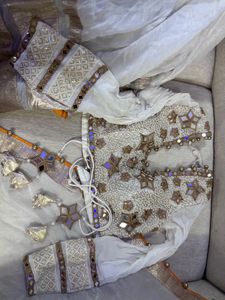 White Heavy Embroidery Lehanga Choli