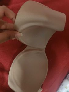 Tube Bra , Strapless Beige Colour
