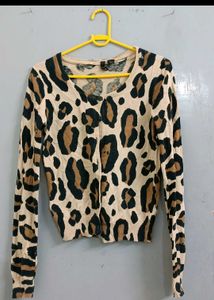 Chetah Print Cardigan