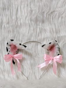 Dalmatian Print Cat Ears 🎀🖤✨️