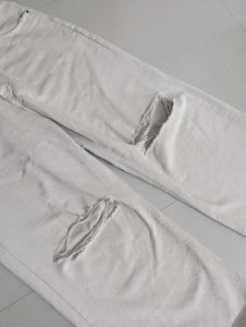 Ripped Wide Leg Jeans