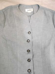 Light Blue Button-Down Jacket