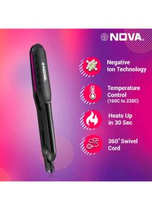 Nova NHS-900 Hair Straightener {BLACK/PINK}
