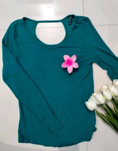 Stylish Teal Long Sleeve Top🌸🫧