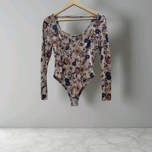 Floral Long Sleeve Bodysuit