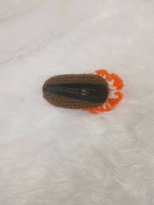 Crochet Flower Hair Clip