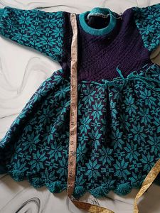 Please Help Me Kids Woolen Frock With Pant