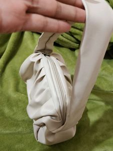 Miniso Off-white Baguette/ Purse/ Party Bag