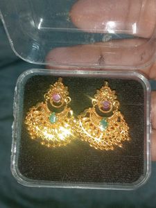 One Gram Gold Earrings
