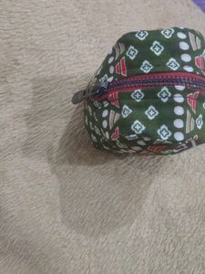 Patterned Drawstring Pouch