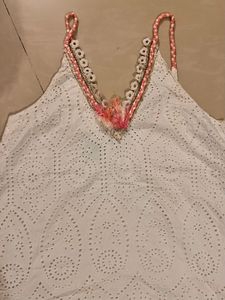 White And Pink Top