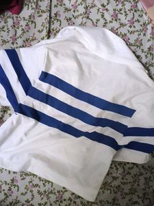 Striped Crop Polo Top