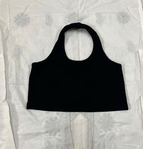 Black Halter Top