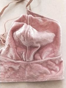 Pink Velvet Bralette