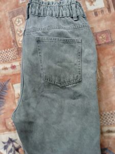 Gray Denim Pants