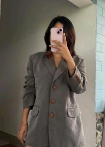 Oversized Gray Blazer