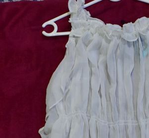 Ruffle Sleevless Cute Party Top