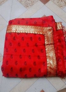 Red Marigold Saree....🥰❤️🫶