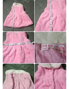 Pink Faux Girls Frock 🩷