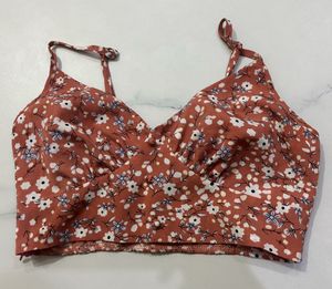 Floral Print Crop Top