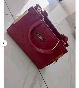 Maroon Handbag