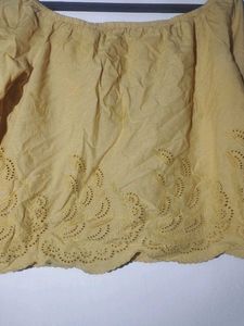 Yellow Bardot Top