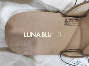 Luna Blu by Westside beige mesh toe-ring Sandals