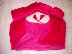 Pink Velvet Blouse