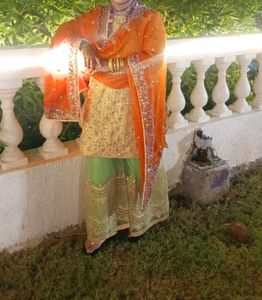 Nude Color Kurti With Plazzo
