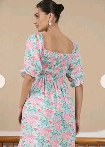 Floral Off-Shoulder Midi Dress