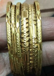 Gold Tone Bangle Set