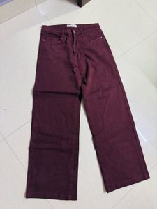 Coffee Brown Straight Leg Jeans