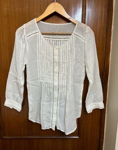 Embroidered White Shirt