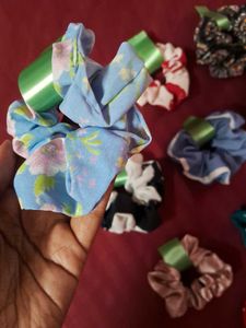 10 Scrunchies Handmade