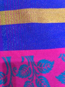 Multicolour glittery and shiny saree.