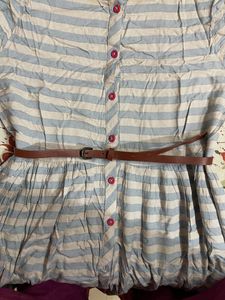 Blue Shirt Dress