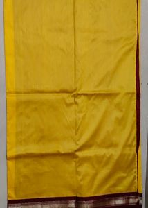 Yellow Saree With Red Border