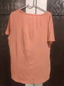 Peach Graphic T-Shirt