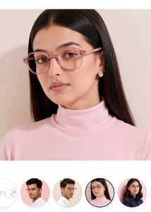 Lenscart Stylish Pink Frame Glasses