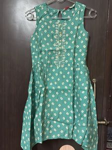 Fusion Green Festive Kurti