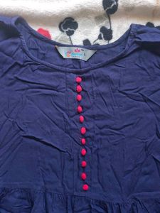 Navy Blue Kurta
