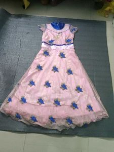 Pink And Blue Gown